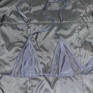 Black Mesh Triangle Bikini Top